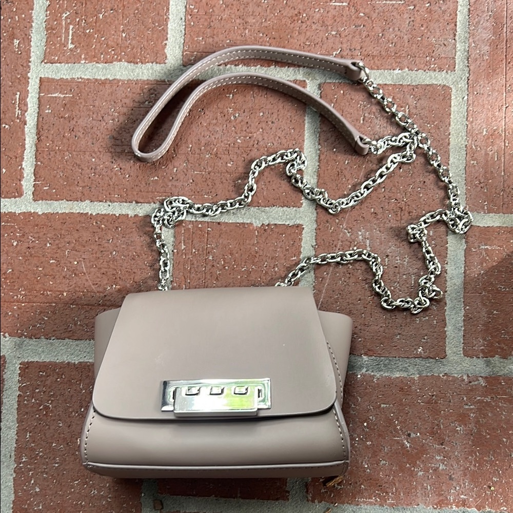Zac Posen Taupe Chain Strap Bag